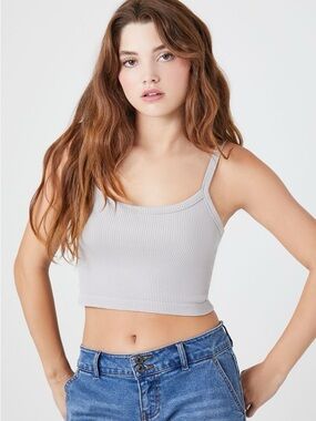 SEAMLESS MINERAL WASH CROPPED CAMI